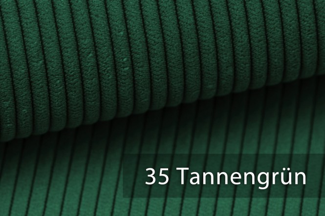 ONTRE - Cord Möbelstoff - 35 Tannengrün