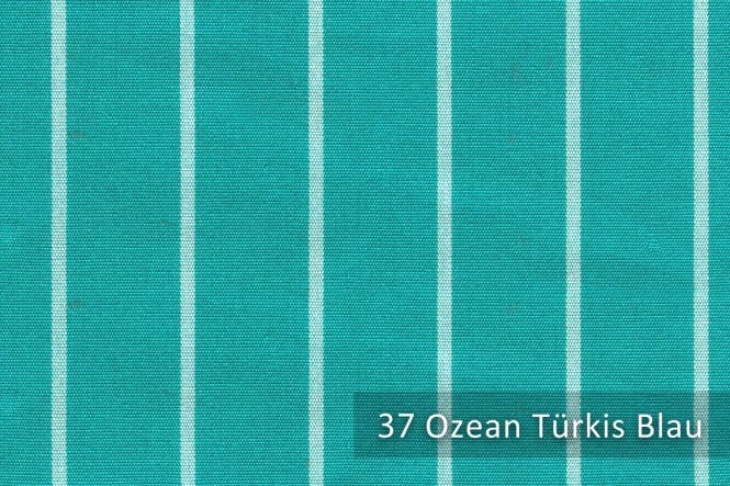 ACRYL TOLEDO UV+   Gestreifter Outdoorstoff - 37 Ozean Türkis Blau