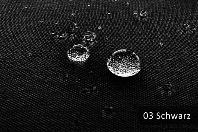 ACRYL ARAGON UV+ WATERPROOF  Wasserdichter Outdoorstoff - 03 --160-12 Schwarz