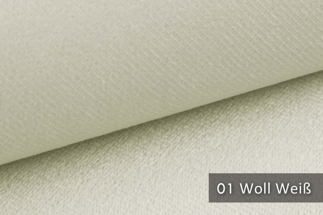 ARTENA Möbelstoff | RESTPOSTEN 01 Woll Weiß
