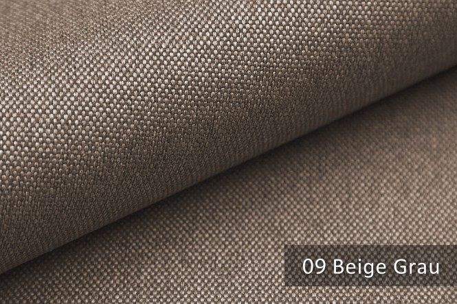 BALTRUM - Fein gewebter Möbelstoff - 09 Beige Grau