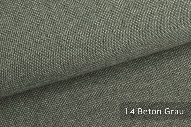 ERFURT - Eleganter Möbelstoff - 14 Beton Grau