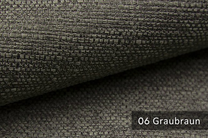 GOTHA - Grob gewebter Möbelstoff - 06 Graubraun