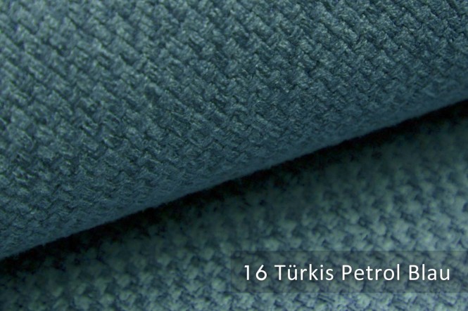 GRANA - Melierter Möbelstoff - 16 Türkis Petrol Blau