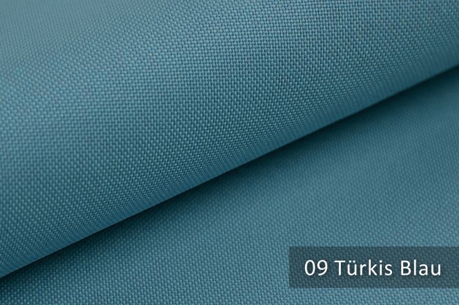 HANAU - Feingewebter Möbelstoff - 09 Türkis Blau
