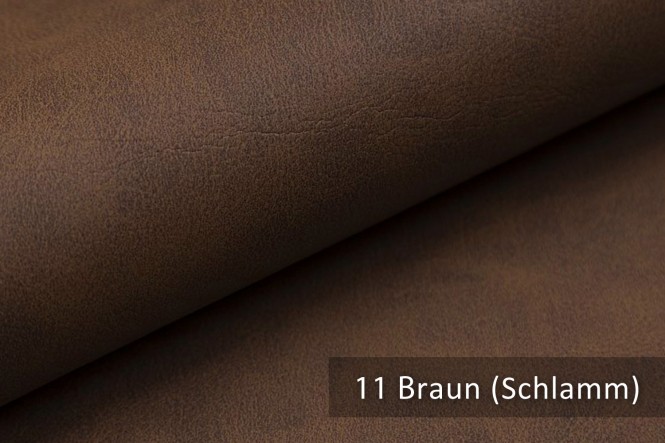 KONSTANZ - Vintage Kunstleder - 11 Braun (Schlamm)