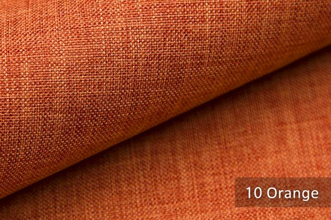LUSO - Melierter Möbelstoff 10 Orange