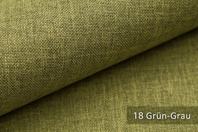LUSO - Melierter Möbelstoff - 18 Grün Grau