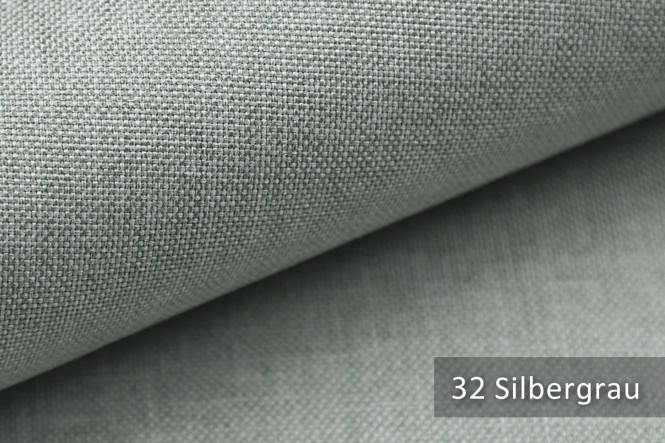 LUSO - Melierter Möbelstoff - 32 Silbergrau
