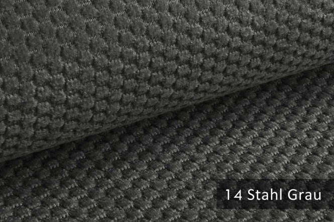 MAKAO Möbelstoff | RESTPOSTEN - 14 Stahl Grau 