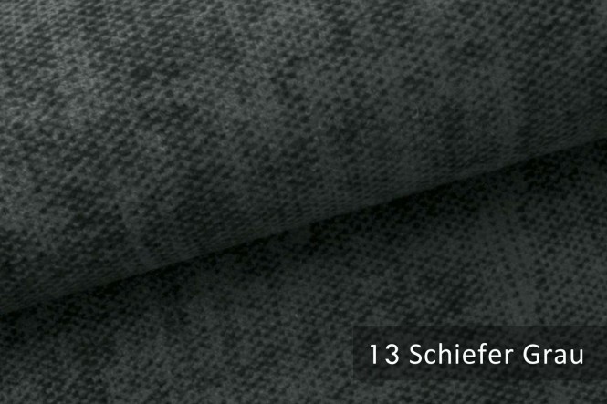 MARLOW - Velours Möbelstoff - 13 Schiefer Grau