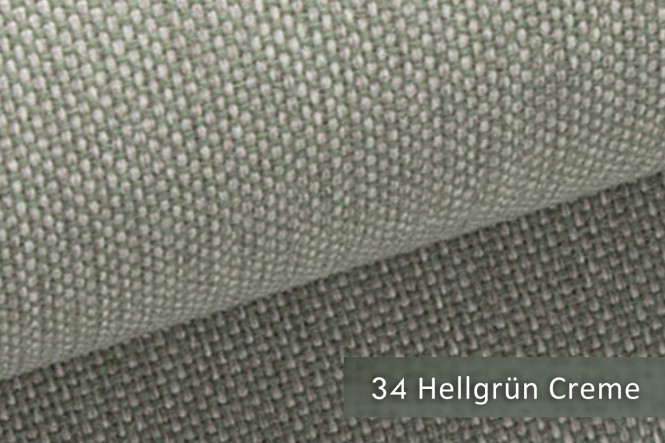 MUDAU - Grob gewebter Möbelstoff - 34 Hellgrün Creme