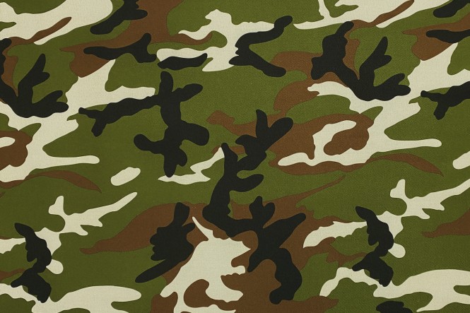 OXFORD 600D - D1 Camouflage Grün Braun