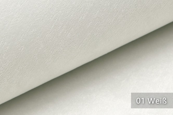 PLATIN - Glänzender Möbelstoff - 01 Weiß