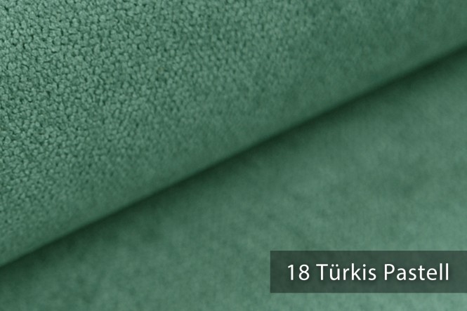 RICKERT - Velours Möbelstoff - 18 Türkis Pastell