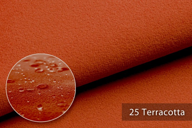 TRITON Velours | RESTPOSTEN 25 Terracotta